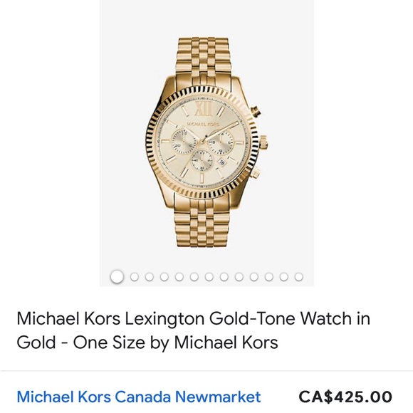 Michael Kors Men's Gold-Tone Lexington Watch - Picture 2 of 3